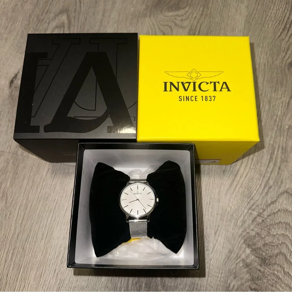 IInvicta Wildflower Maylen 48972 Silver Mesh Watch 38mm Unisex NIB